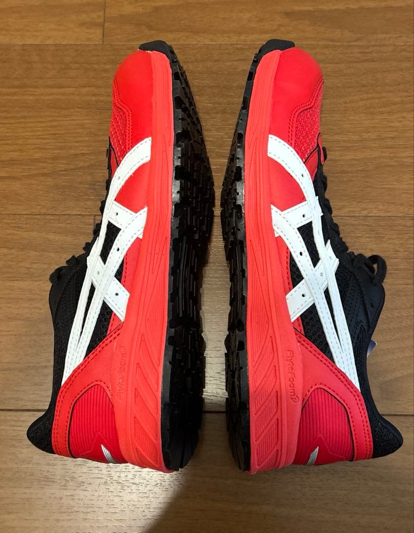【新品未使用】asicsアシックス ウィンジョブ ローカット 安全靴 赤黒