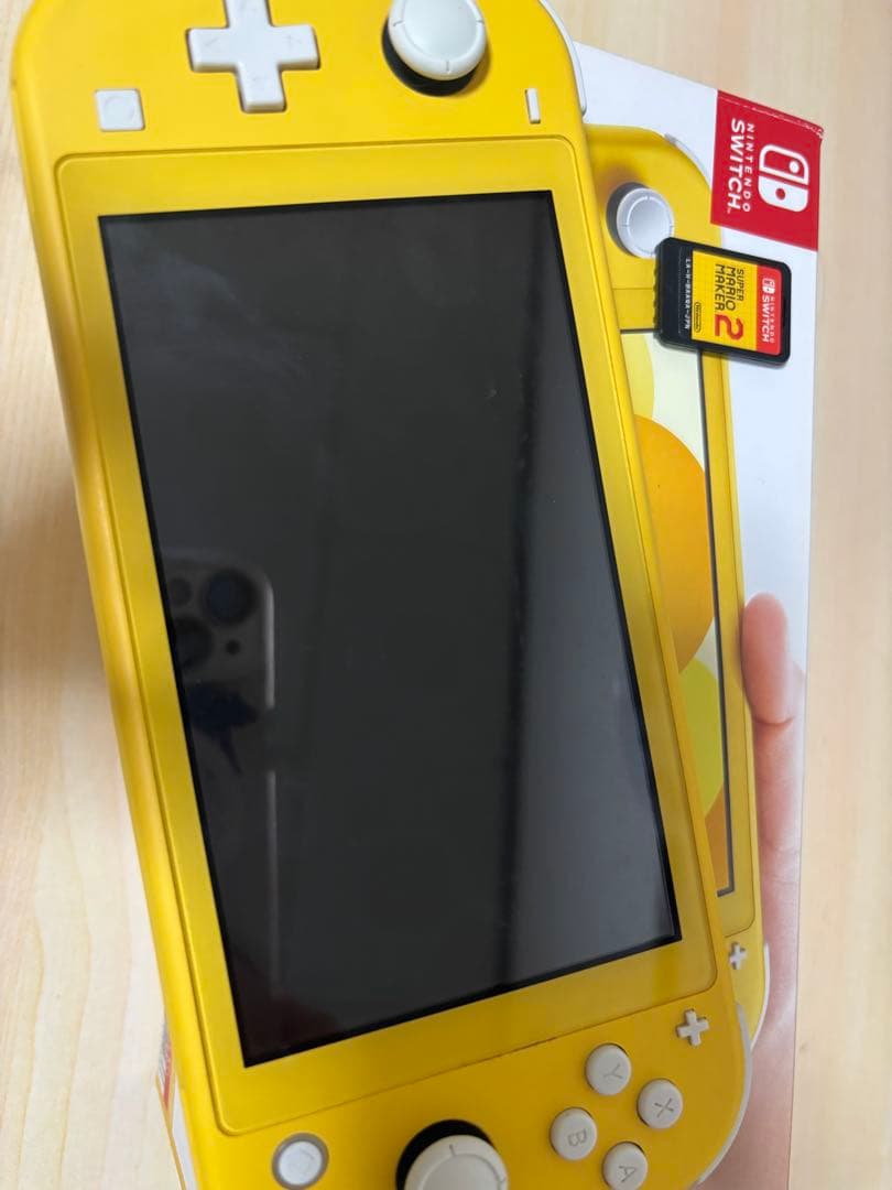 【美品】Switch Lite マリオメーカー2付きイエロー 本体　動作確認済み