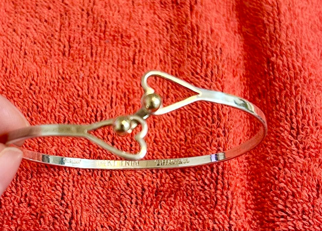 【Tiffany&Co.】シルバー&14Kバングル