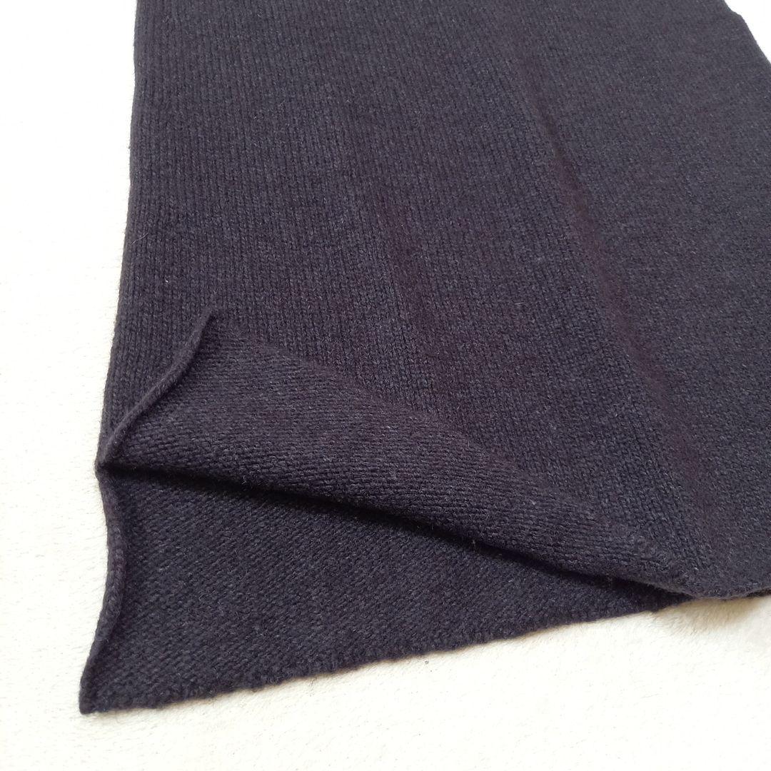 【HERMES 】ルメール期 ヤク100% 半袖ニットワンピース グレー 36