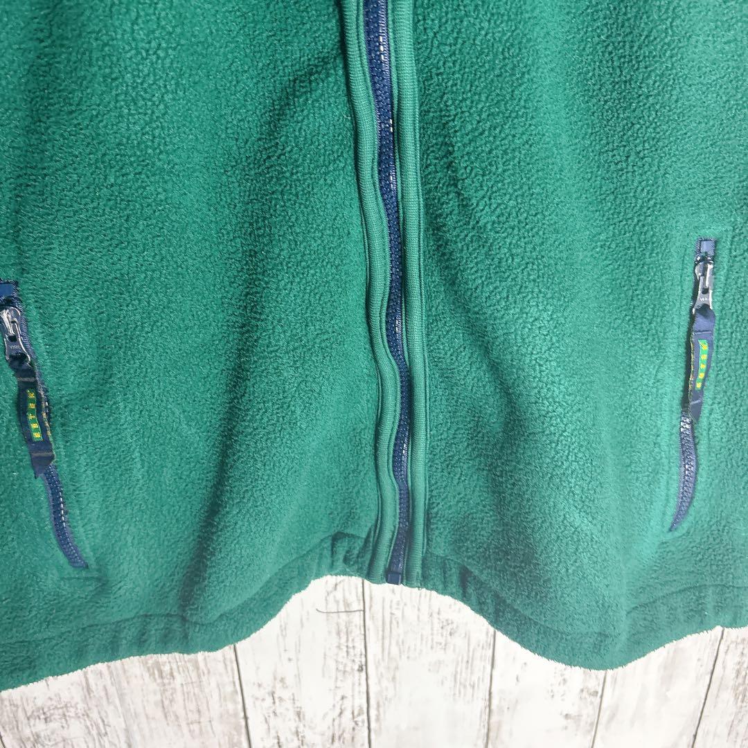 エディーバウアー EBTEK フリースベスト XL グリーン 90s 古着