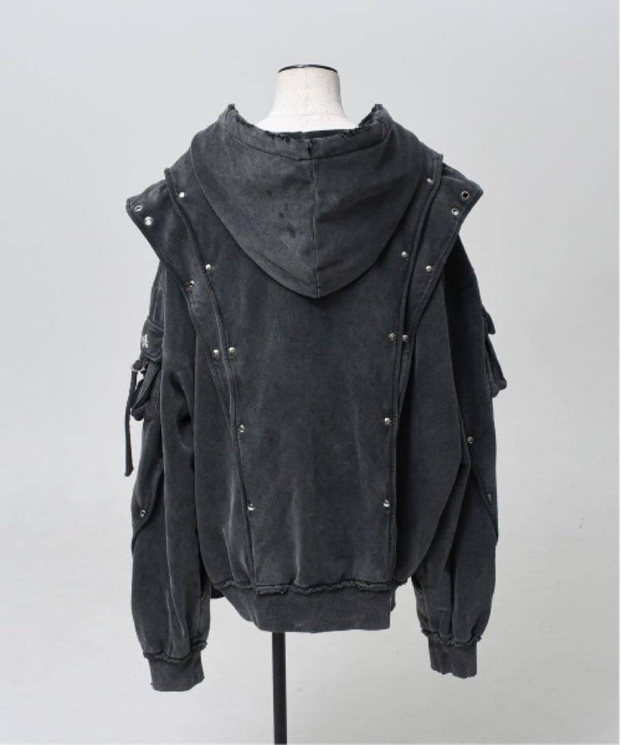 完売品 REFLEM ヘビーレイヤードZIPパーカー グレー