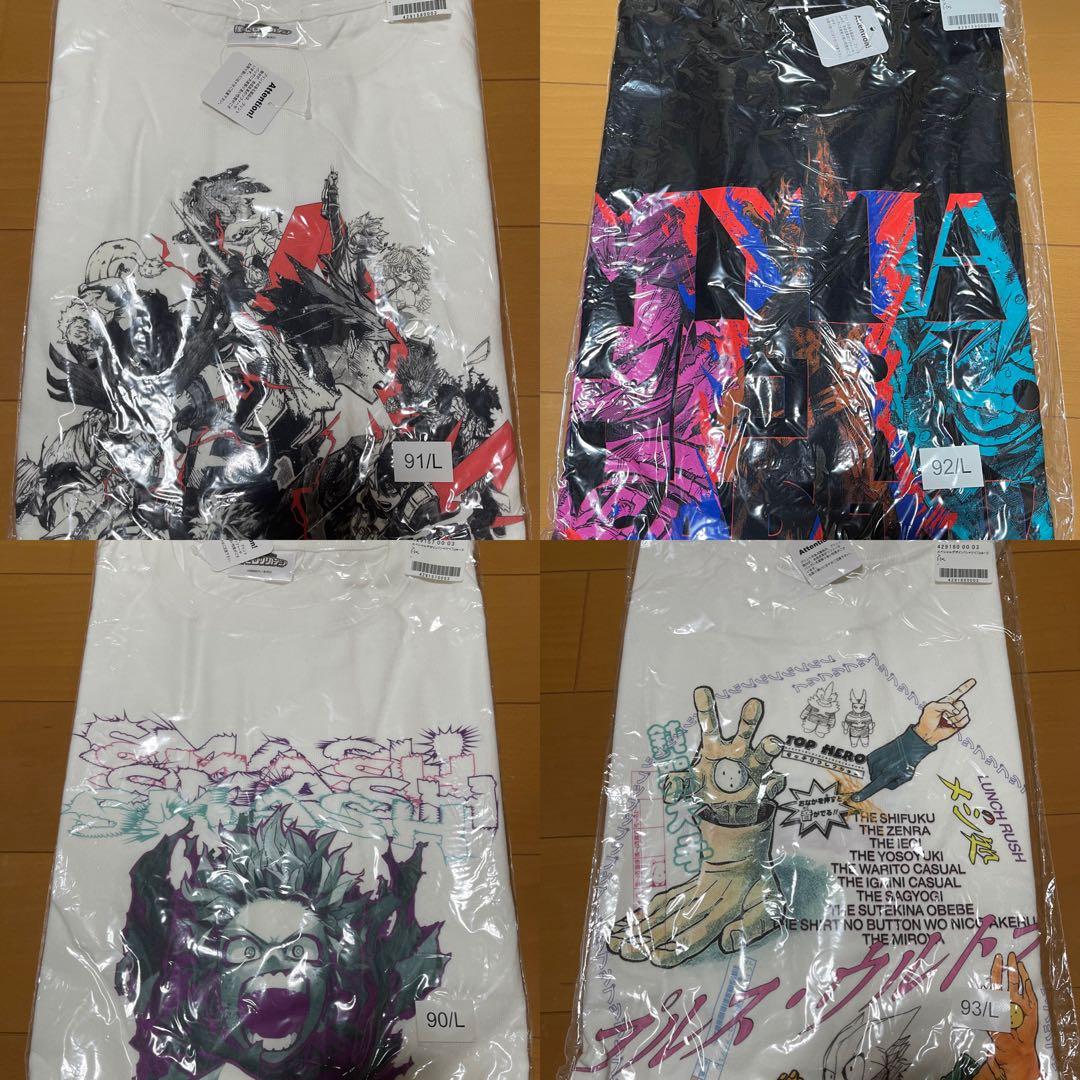 定期購読限定応募者全員サービスヒロアカ スペシャルデザインTシャツ 全4種 L寸