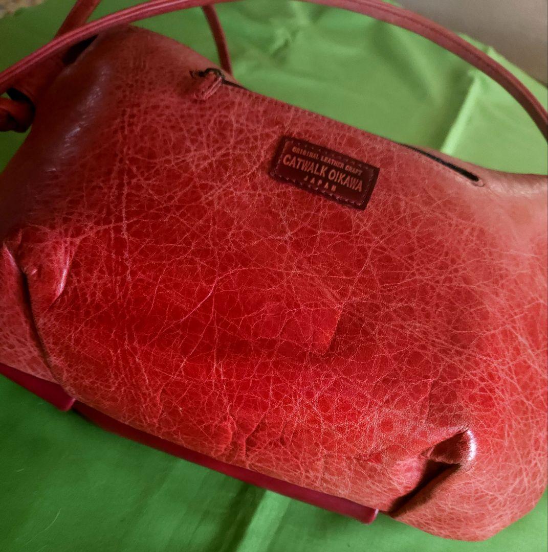 未使用保管品CATWALK OIKAWA猫×花柄 日本製 ショルダーバッグ