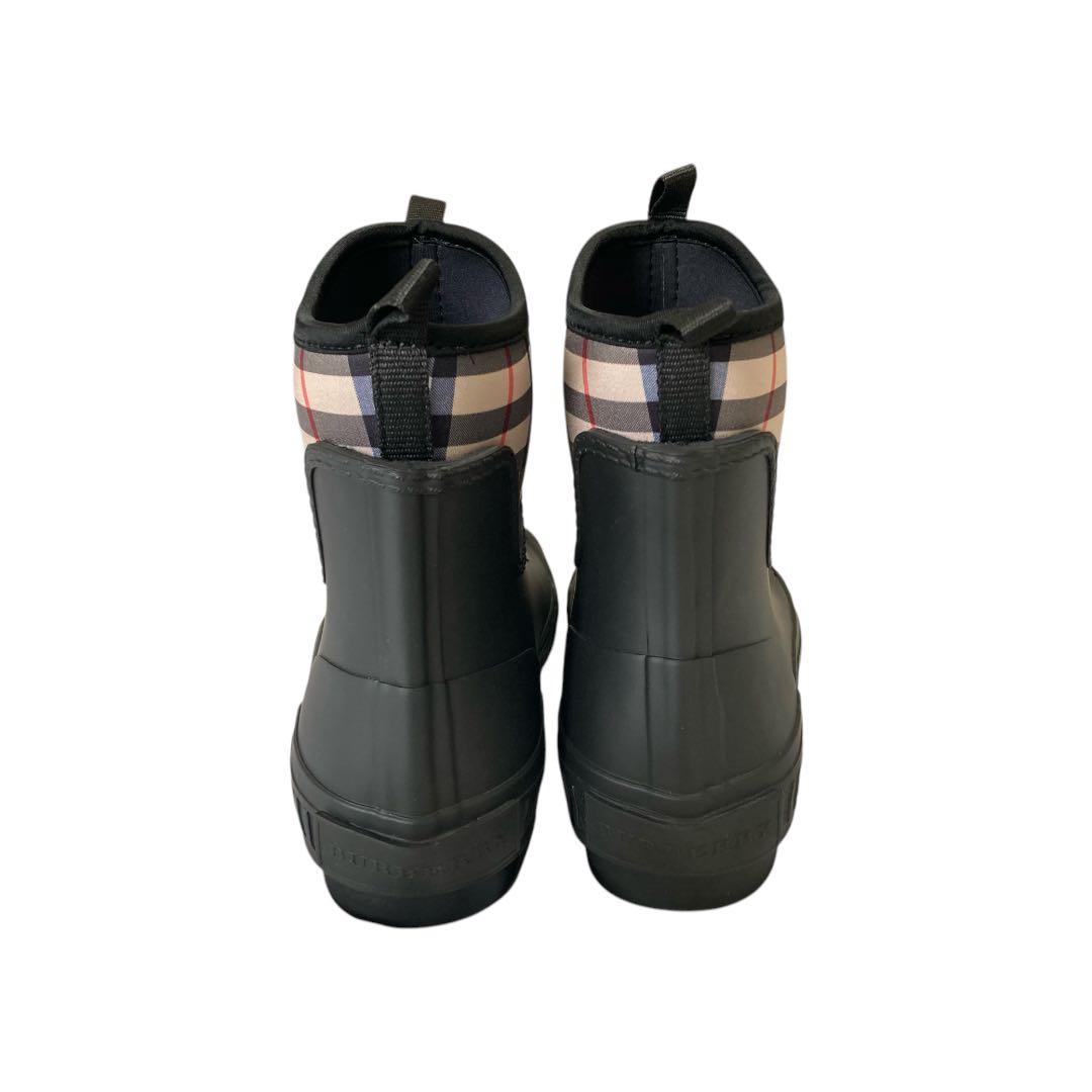 新品　バーバリー　ヴィンテージチェック　ブーツ　FLINTONレインブーツ