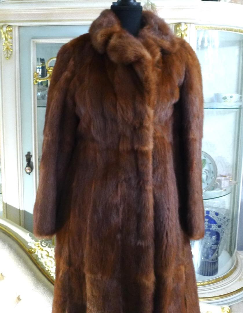 ◇【高級MINK】ブラウンカラー毛艶＆なめし最高ロングコート◇