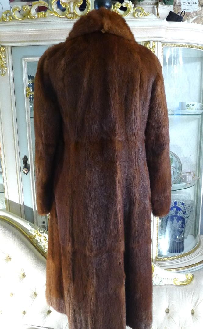 ◇【高級MINK】ブラウンカラー毛艶＆なめし最高ロングコート◇