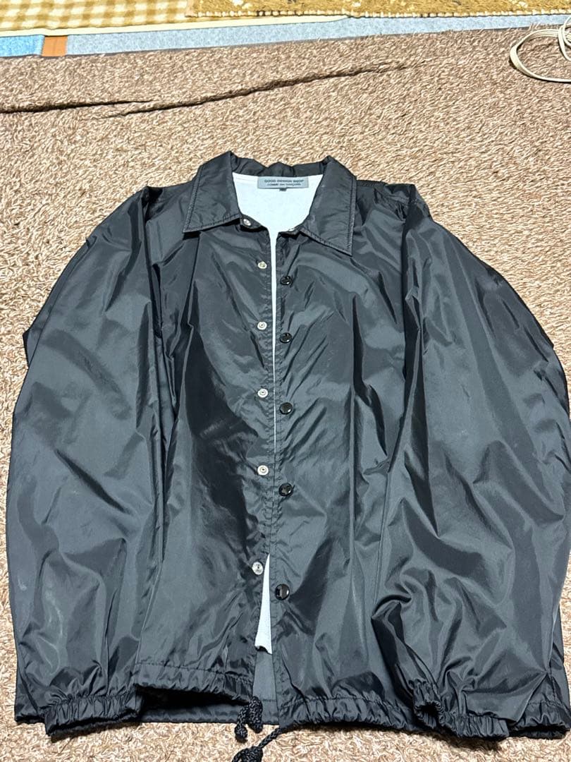 COMME des GARÇONS ブラックナイロンジャケット M