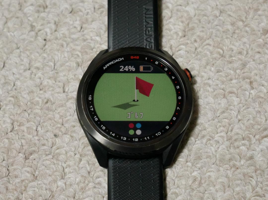 【おまけ付】ガーミン APPROACH S42 GPSゴルフウォッチ（ブラック）