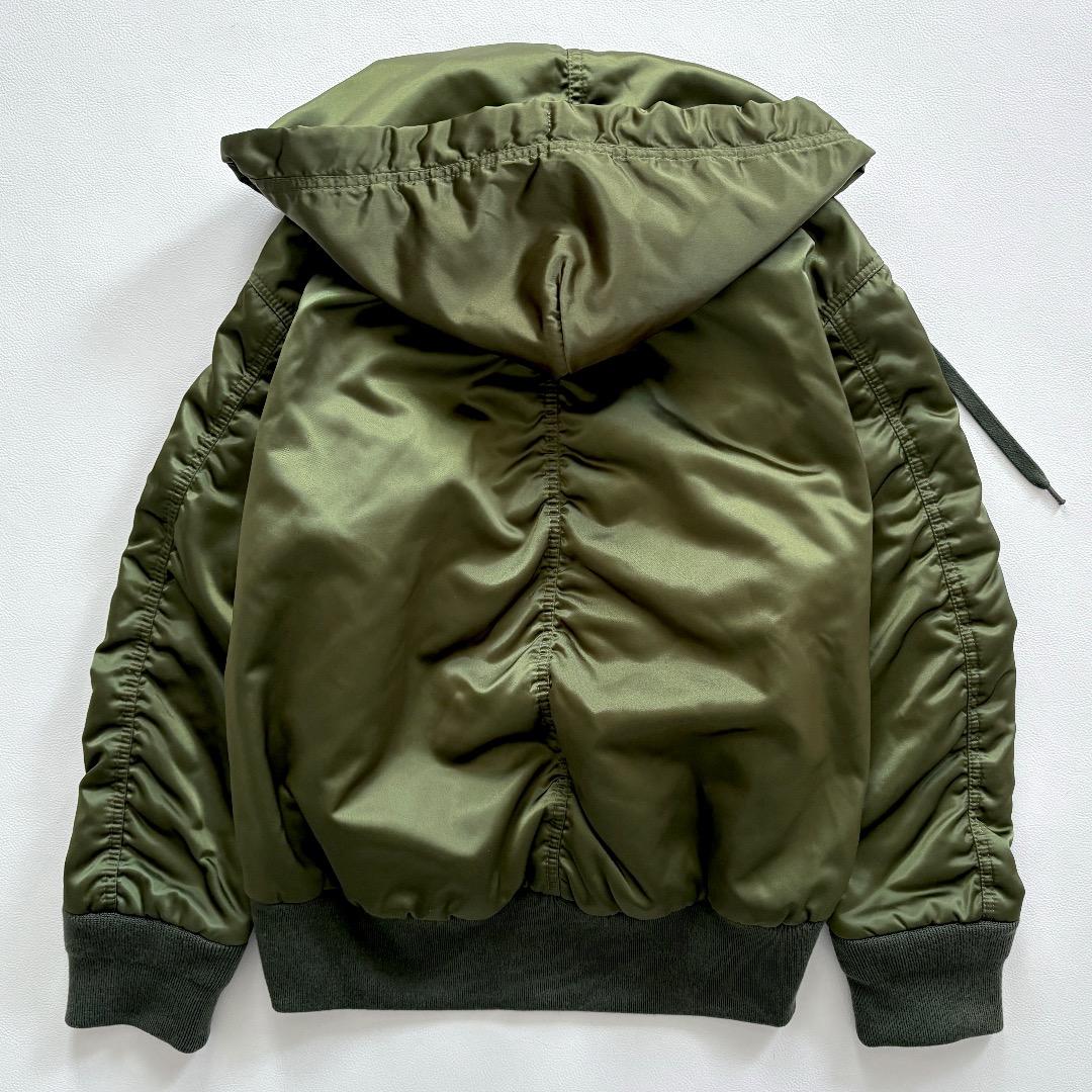 美品♪ヌメロヴェントゥーノ◆ニットドッキングボンバージャケット　ブルゾン　フード