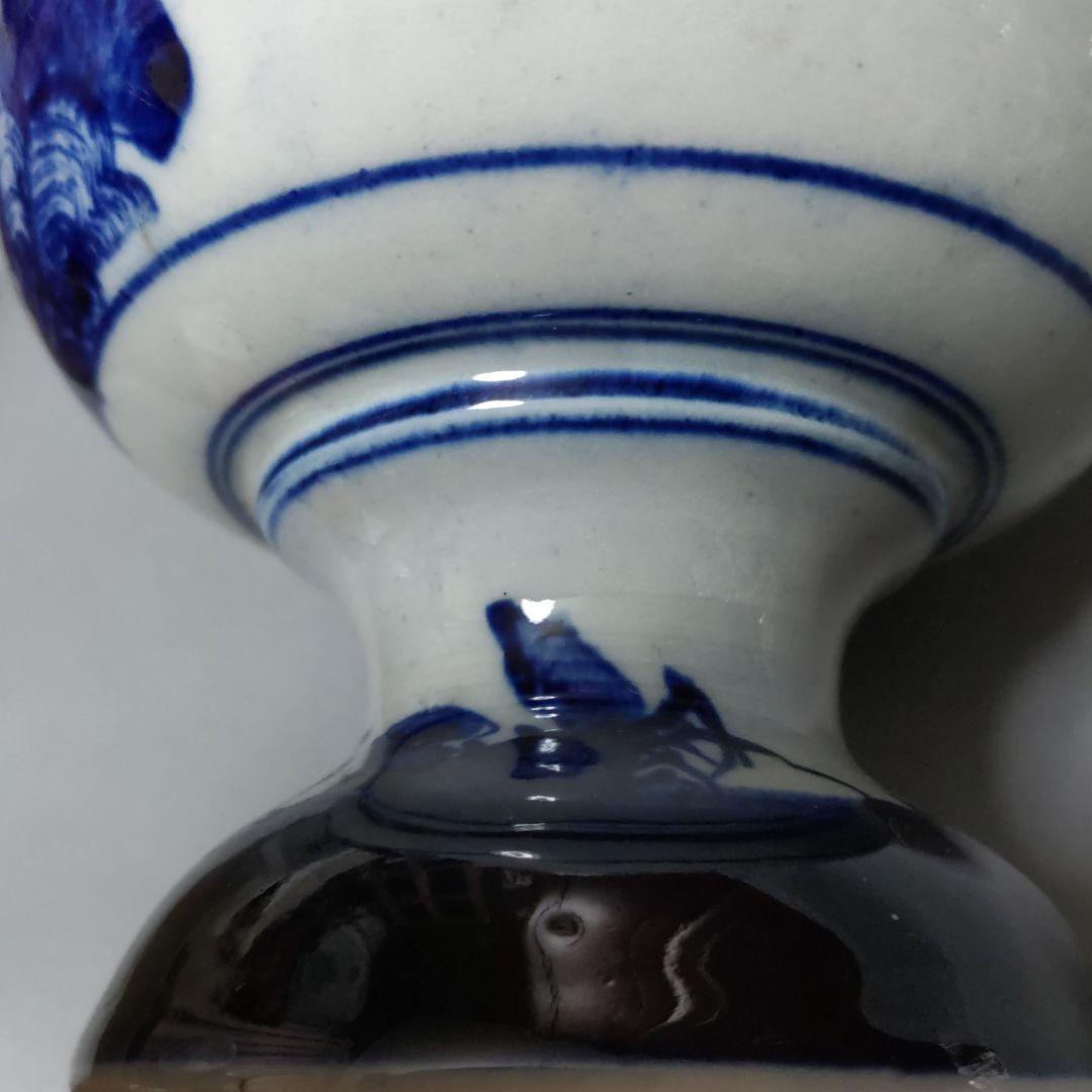 鮮やかな藍が素敵!昔の盃洗