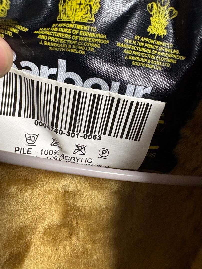 97年製　Barbour International C38 ライナー付き