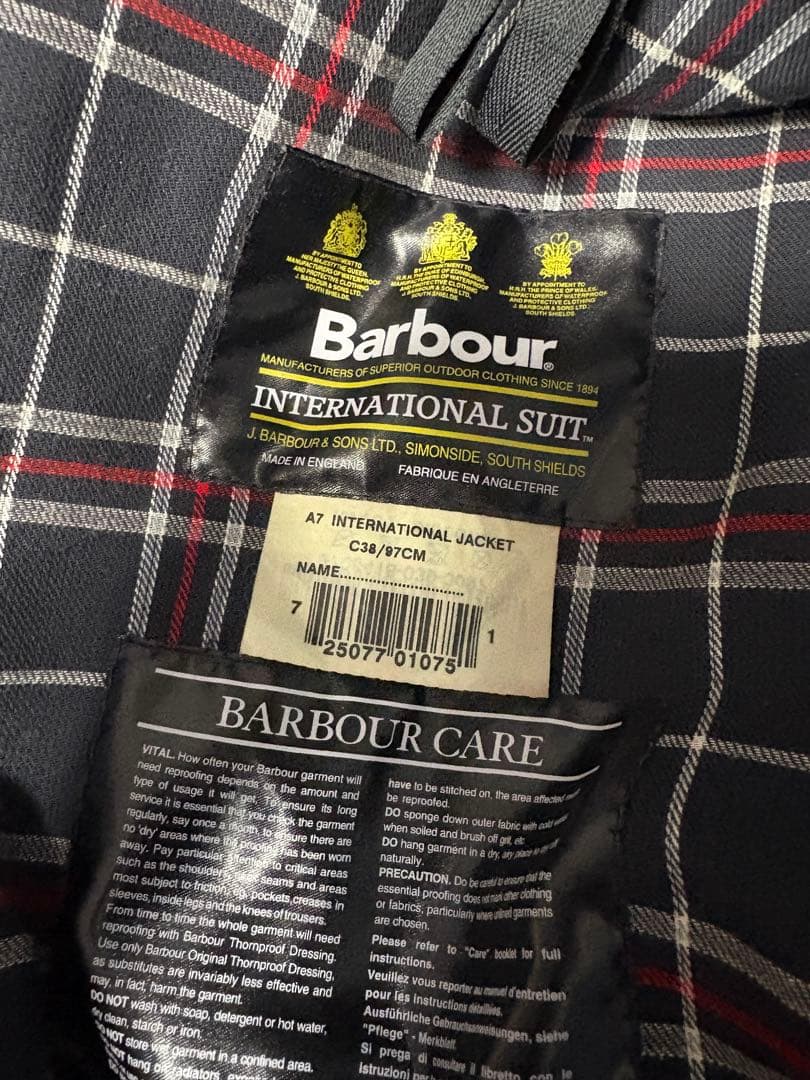 97年製　Barbour International C38 ライナー付き