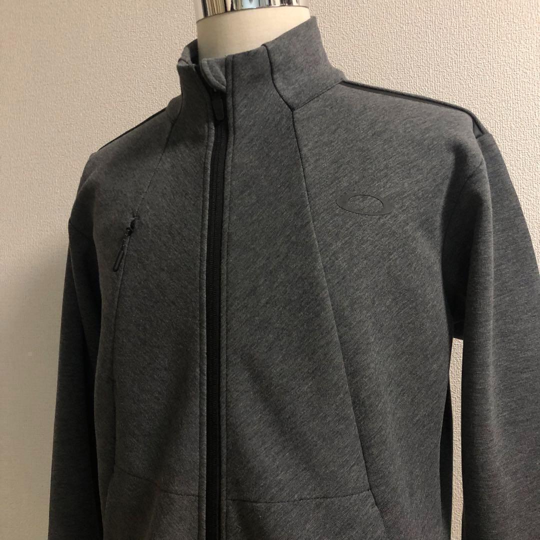 オークリー テック系 ジップアップ ジャケット◆グレー XLサイズ