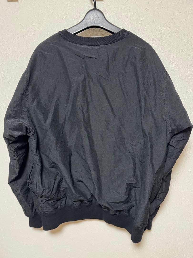 COMOLI リバーシブルプルオーバー　ブラック　サイズ3
