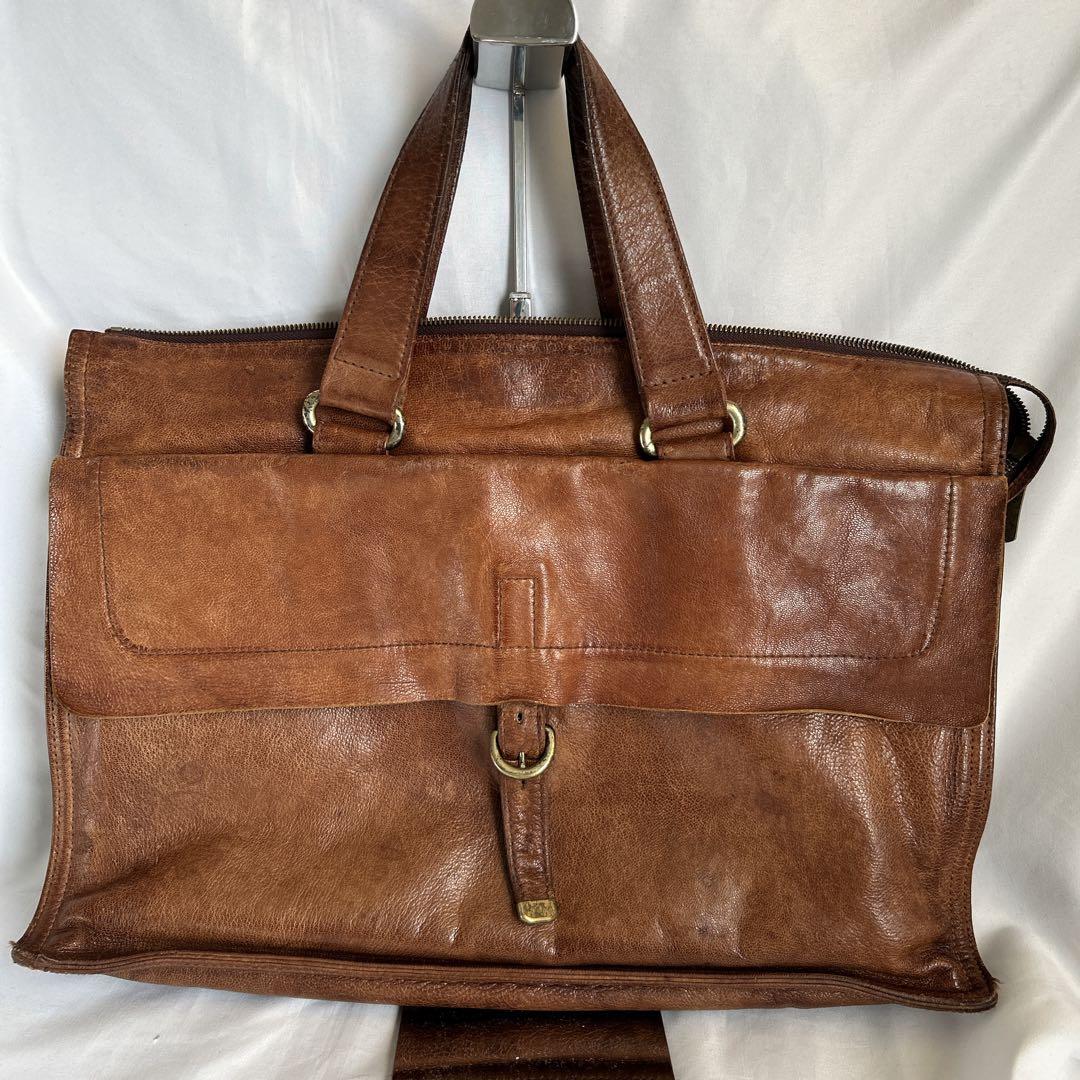 【希少】dan genten ビジネスバッグ ブリーフケース オールレザー A4