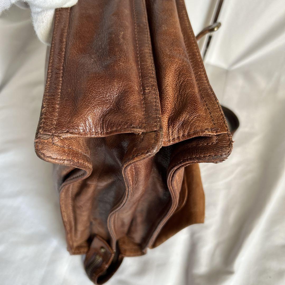 【希少】dan genten ビジネスバッグ ブリーフケース オールレザー A4