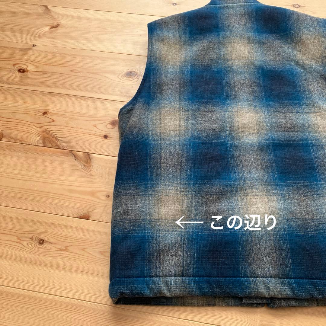 希少　好配色　PENDLETON ペンドルトン　ウールベスト　オンブレ　中綿