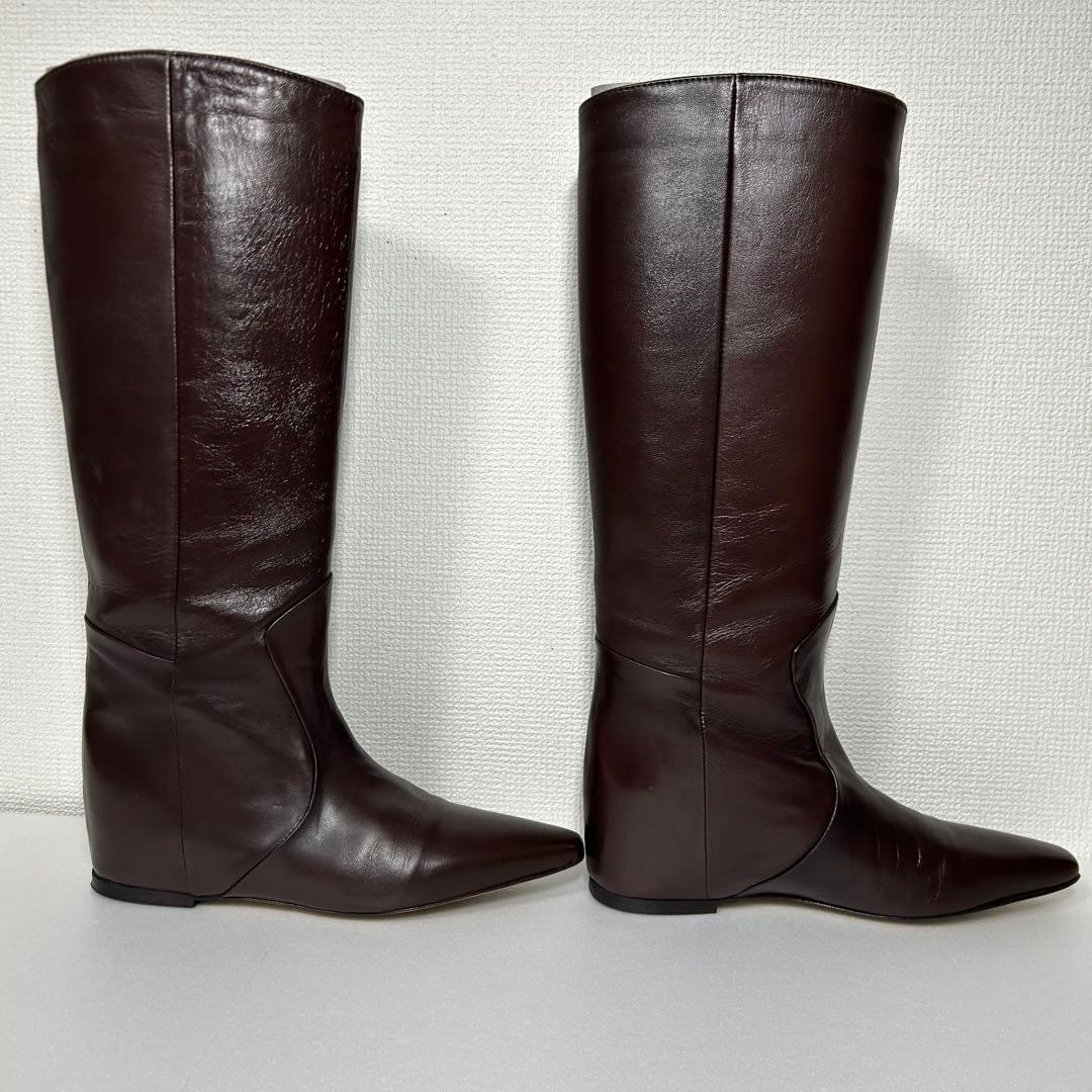 【箱付き】CORSOROMA9 ロングブーツ インヒール ブラウン
