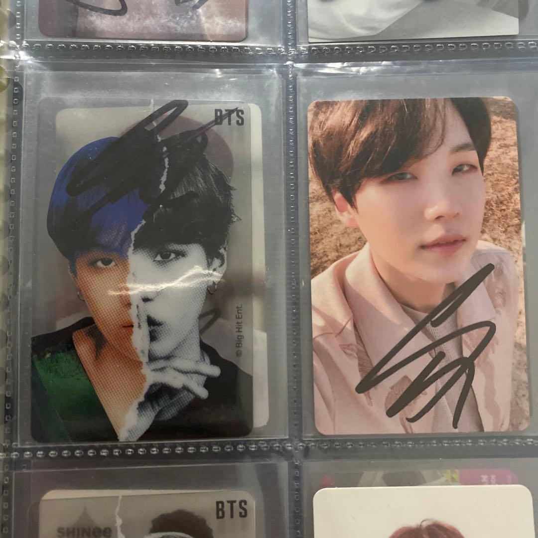 防弾少年団　ユンギ　サイン　直筆　トレカ　セット