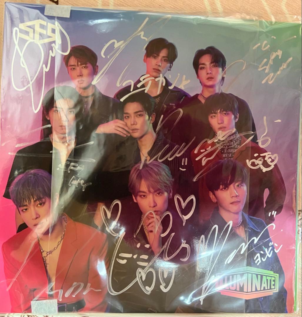SF9☆ILLUMINATE☆レコードサイズジャケット☆9人直筆サイン入り