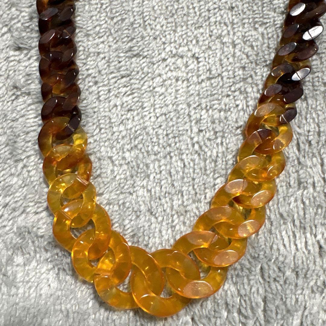 【レトロ：新品】Beoluna/ベオルナ　本鼈甲　喜平チェーン　ネックレス