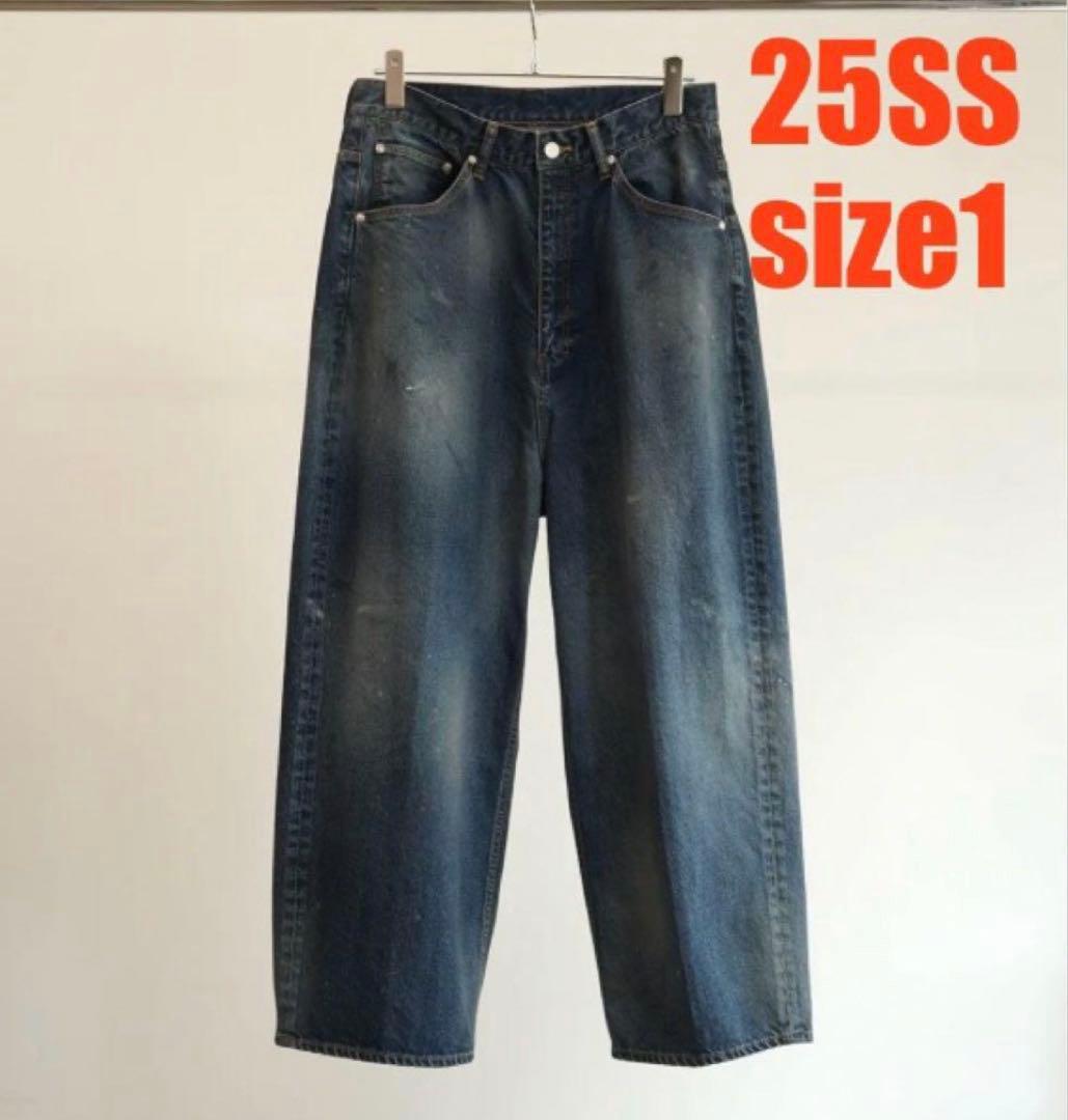 パンツ ancellm AGING WIDE 5P DENIM PANTS