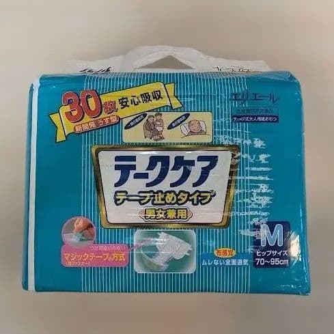 テークケア おむつ Mサイズ 30枚入り レトロ 旧品