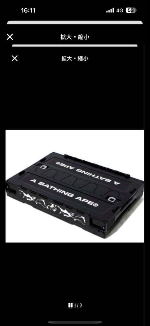 A BATHING APE CONTAINER BAPE コンテナ