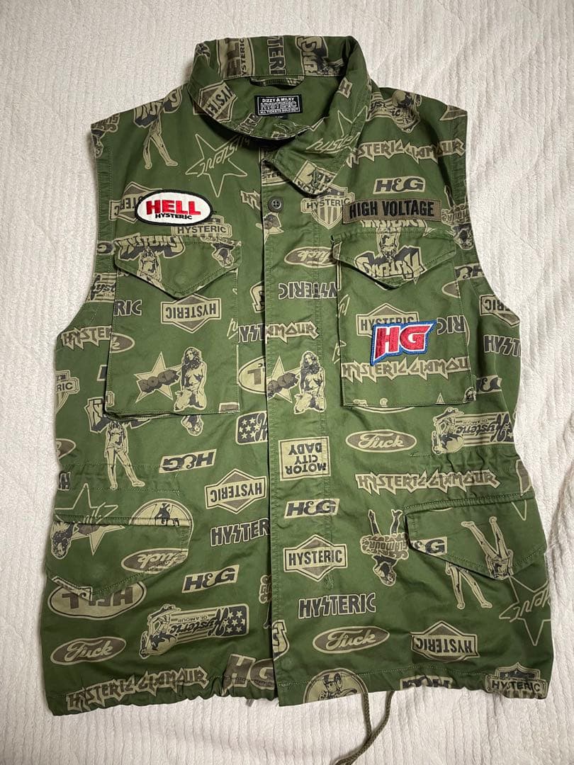 最終お値下げ　　HYSTERIC GLAMOUR ベスト Lサイズ カーキー