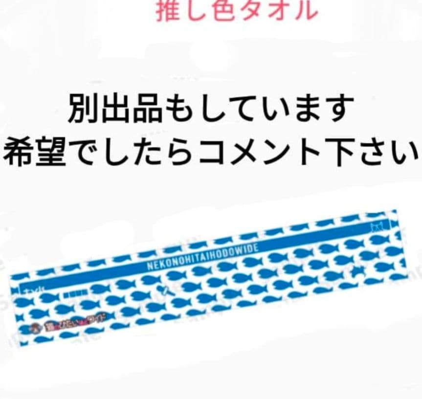 猫のひたいほどワイド　番組箱推しタオル　値引き可能