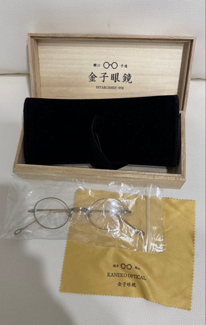 金子眼鏡 井戸多美男 T455 ATG 木箱付き
