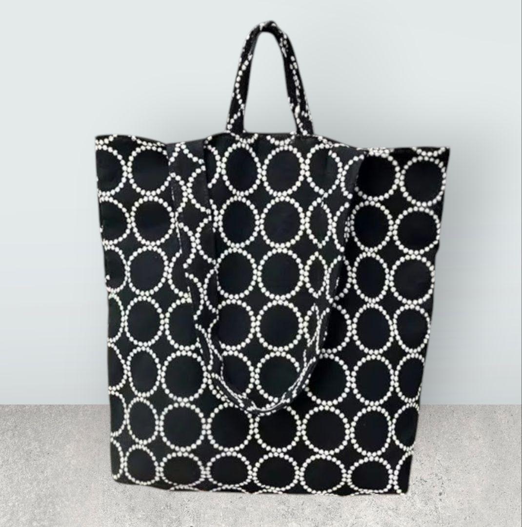 タンバリン　トートバッグ　ショルダー　ブラック