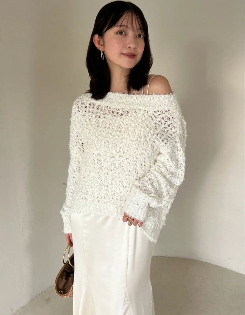 美品☆アニュアンス☆ニットレイヤードキャミワンピース☆Sサイズ