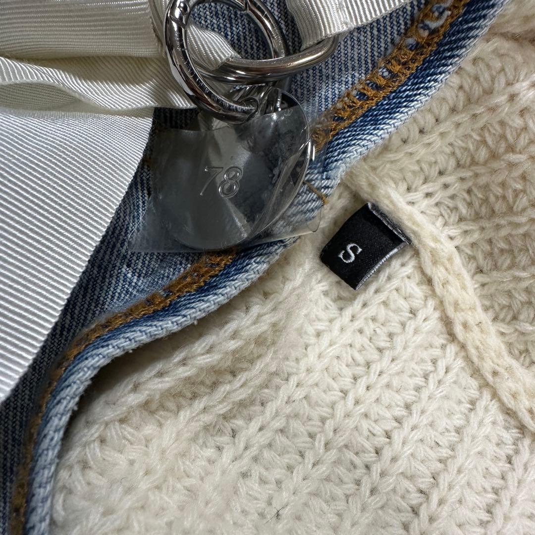 DIESEL ディーゼル　ミックスマテリアル　フェイクレイヤード　ニット＆デニム