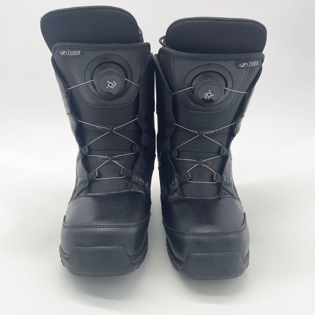 美品ZUMA スノーボードブーツ 24.5cm ブラック アウトドア