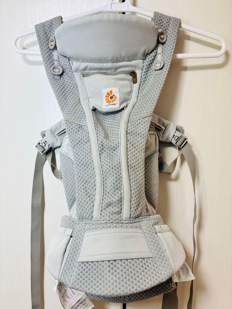 【状態良好】エルゴベビー 抱っこ紐 オムニブリーズ　パールグレー