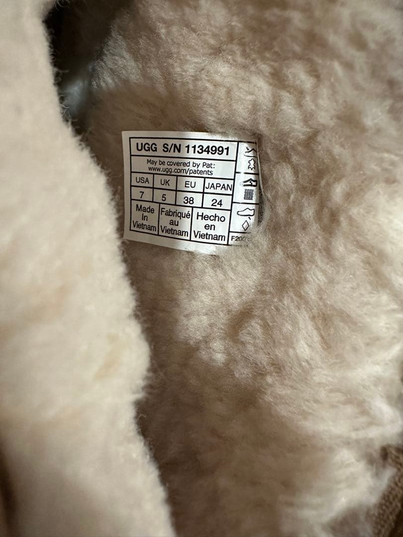 正規品　UGG アグ　厚底　クラシックミニ　24 チェスナット　ベージュ