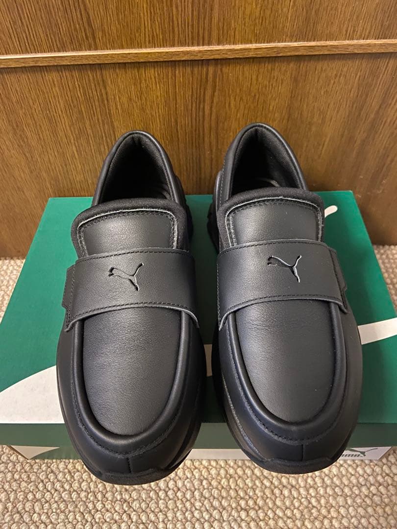 PUMA ブラック 24.5ローファー 厚底