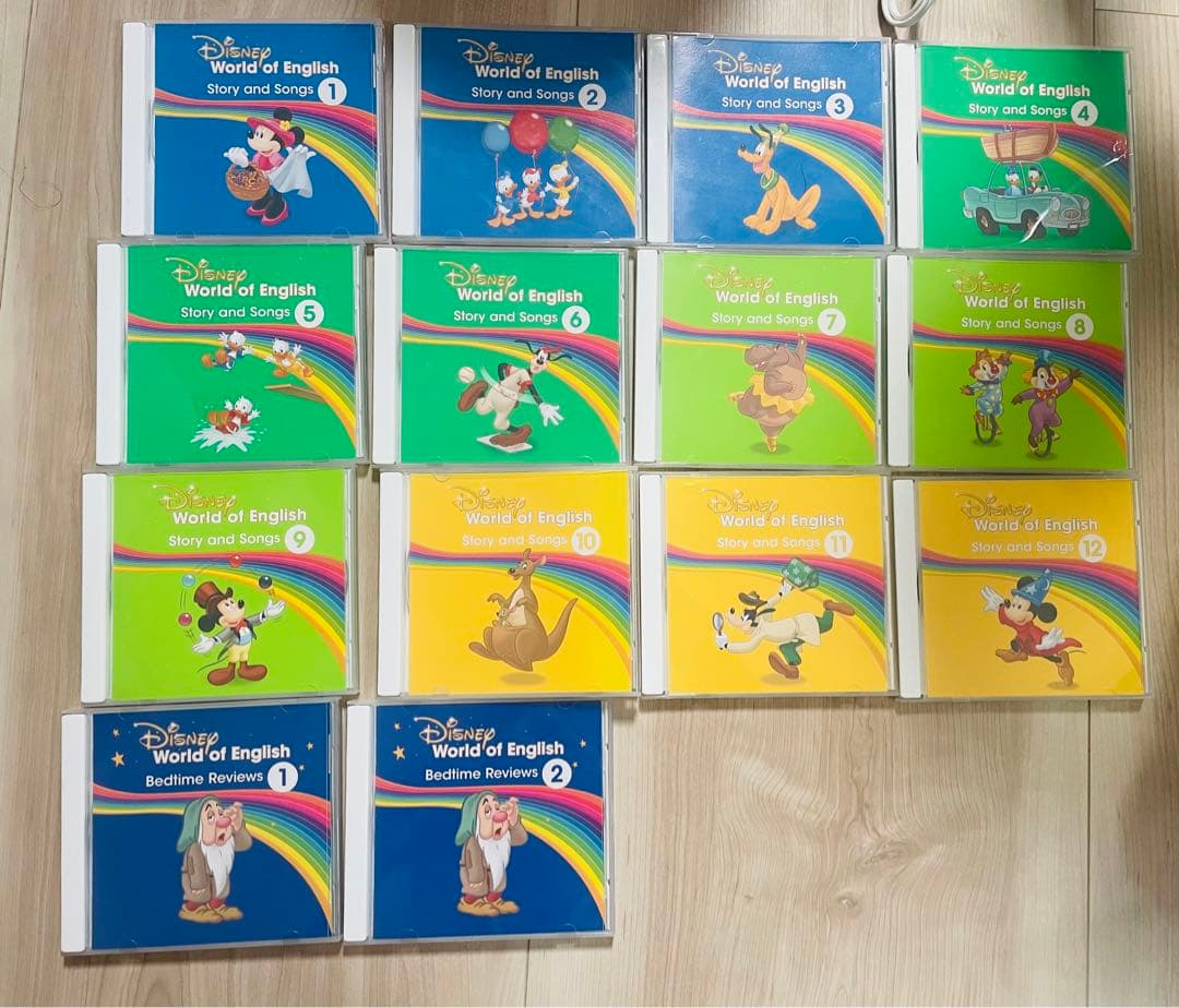 【美品】dweディズニー英語システム　ストーリーアンドソングスのCD全巻セット