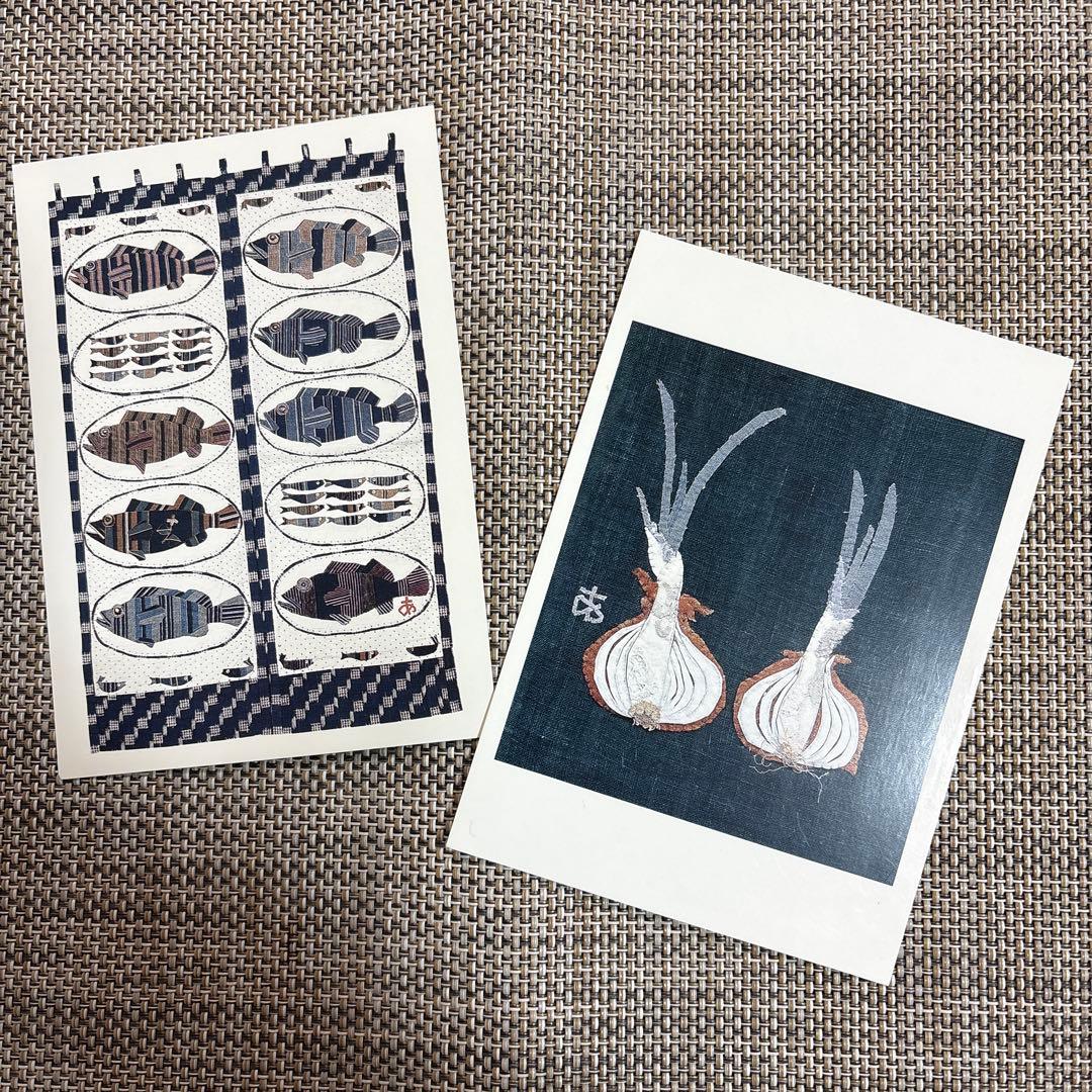 宮脇綾子　アップリケ　愛蔵版　/ 京都書院　　ポストカード付き（2枚）