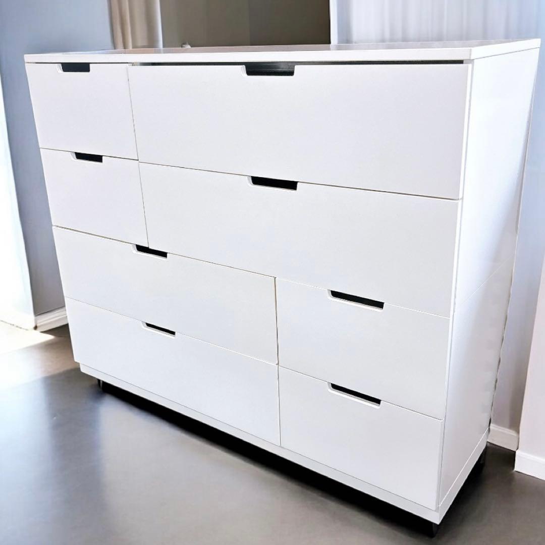 ★送料込み★IKEAイケアNORDLIノールドリシリーズ　8引出しチェストタンス