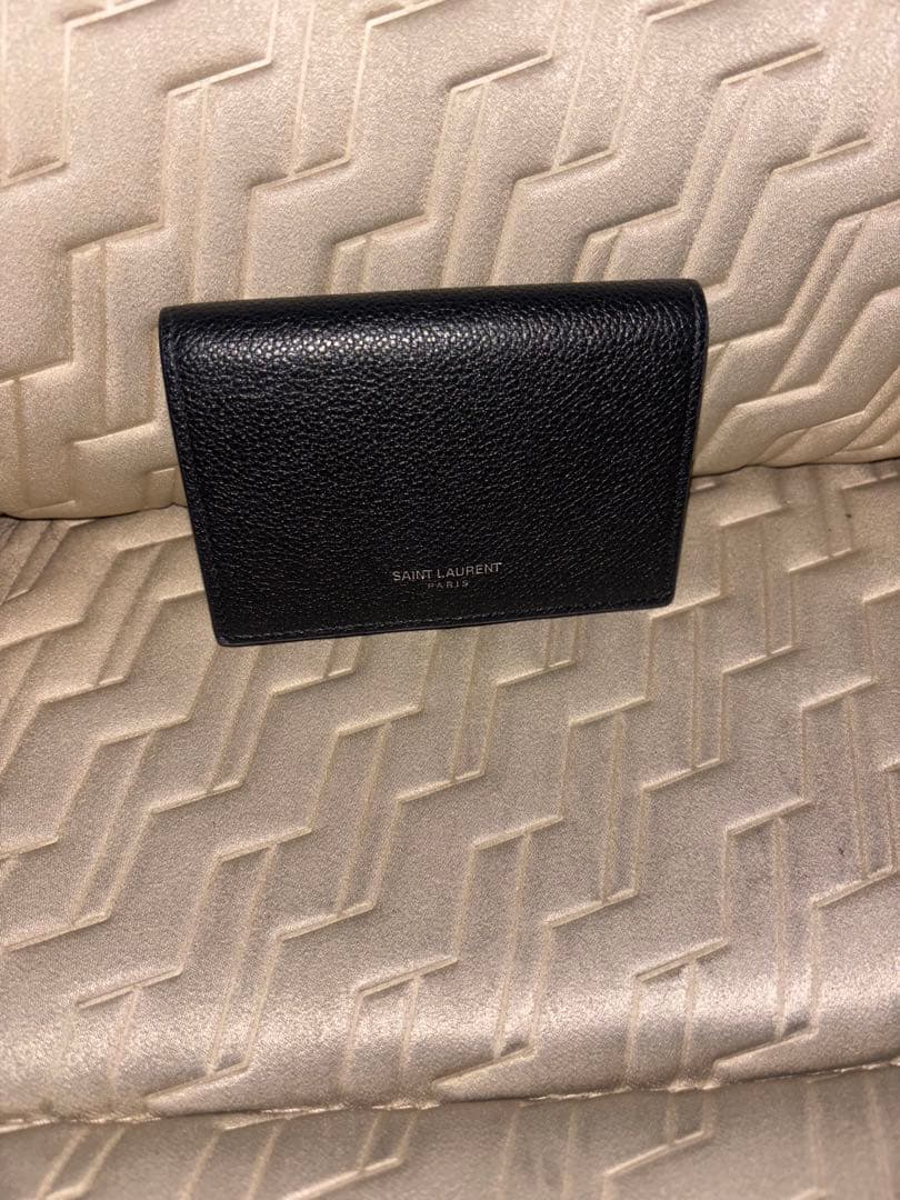 SAINT LAURENT ブラック 名刺入れ　美品