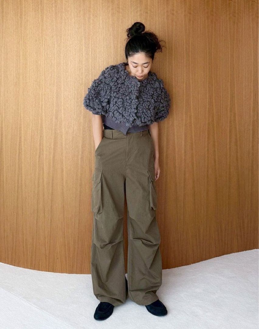 a♡様　　カーゴツイルボリュームパンツ