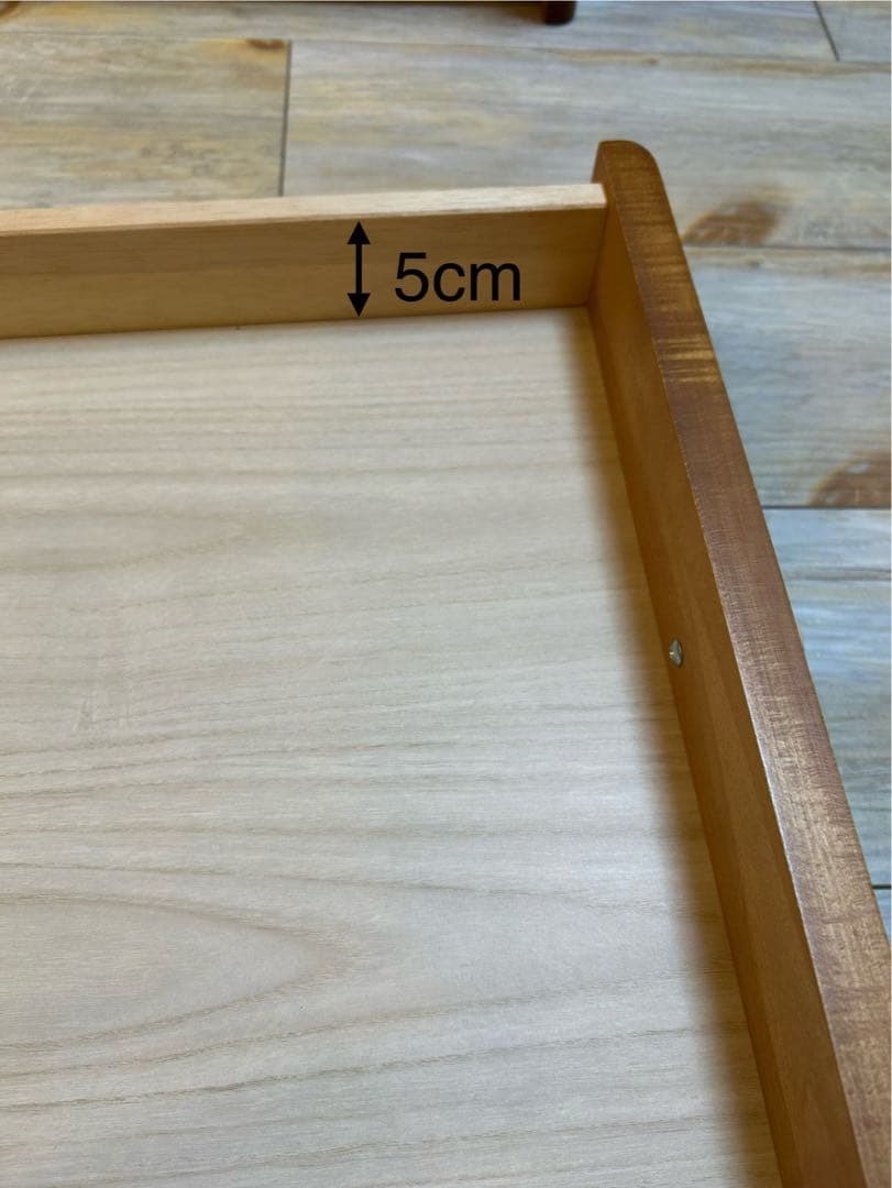 ナチュラルウッド 7段チェスト キャスター付き