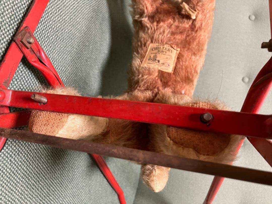 お馬さんのカート★チルターン　ぬいぐるみ馬 車輪付き　テディベア　アンティーク