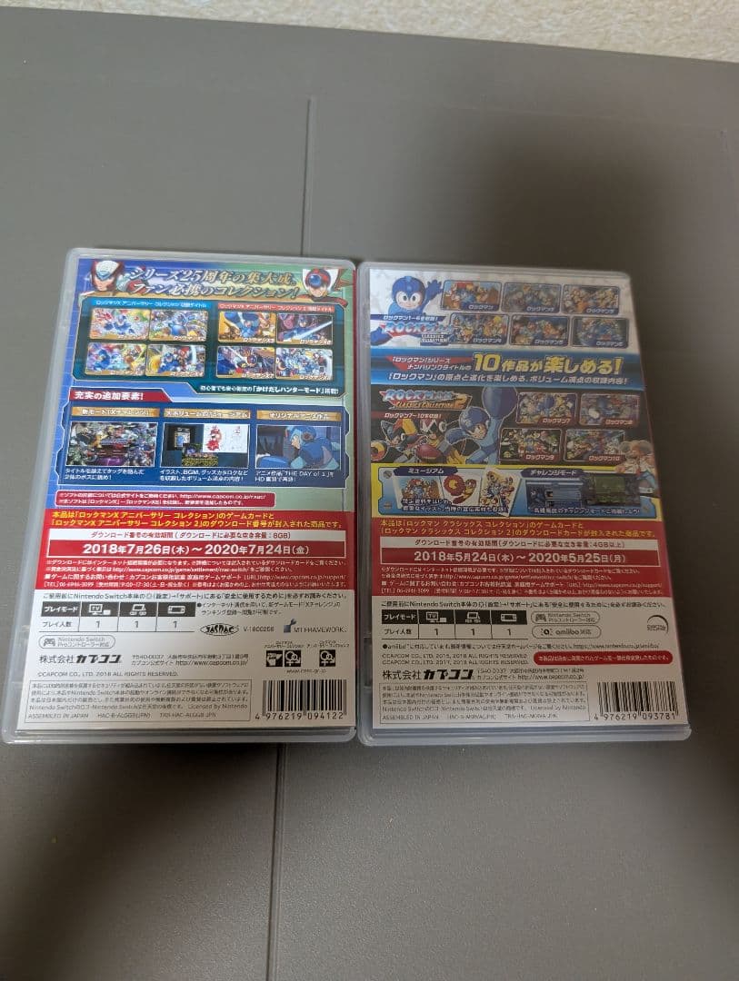 2点　Switch ロックマン,ロックマンX クラシックス コレクション 1+2