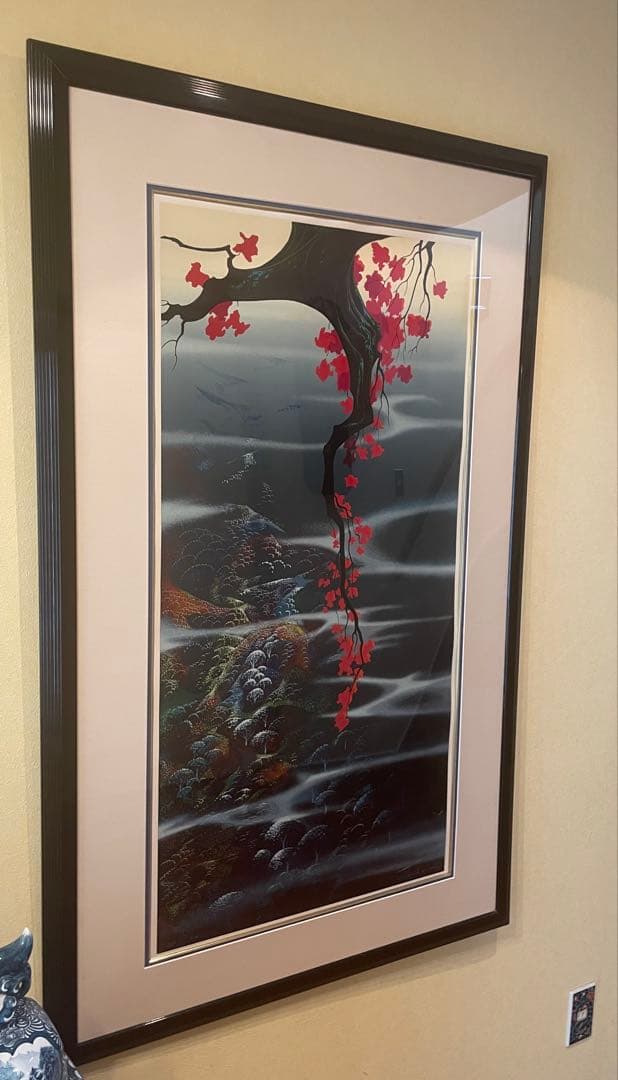 ★送料込み！美品　定価120万大作アイベンロール　レッドリーフ　本人サインあり。