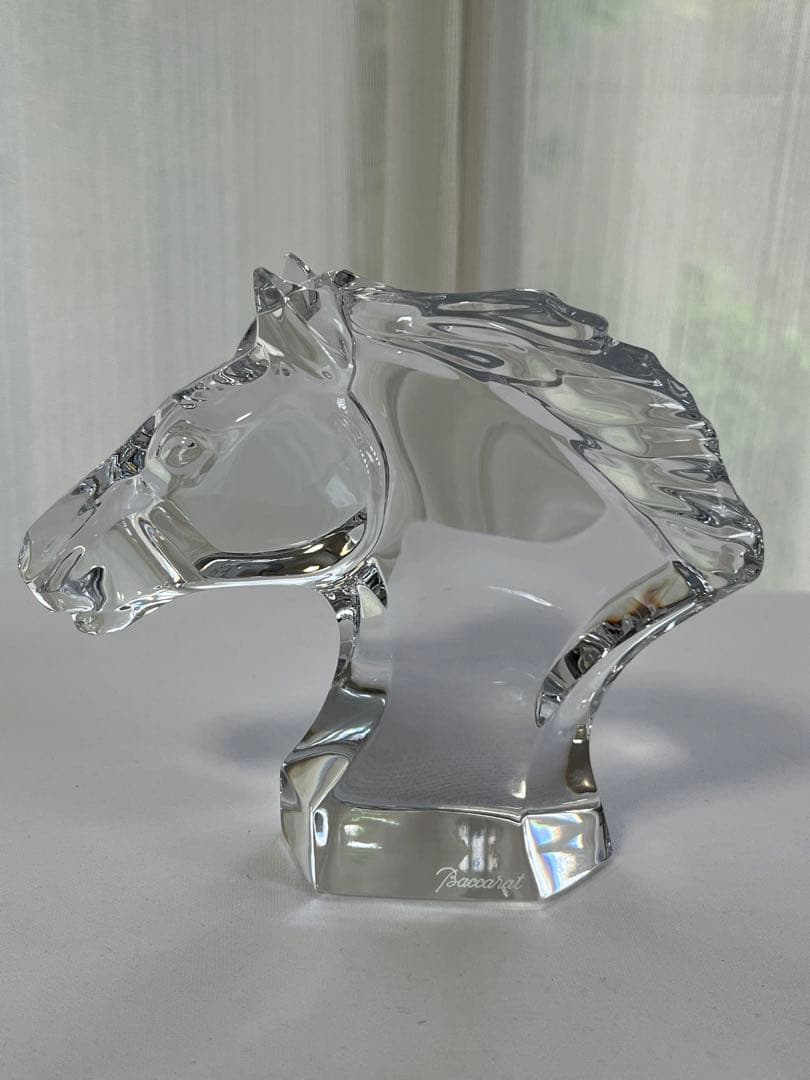 BACCARAT バカラ　ホースヘッド 置物