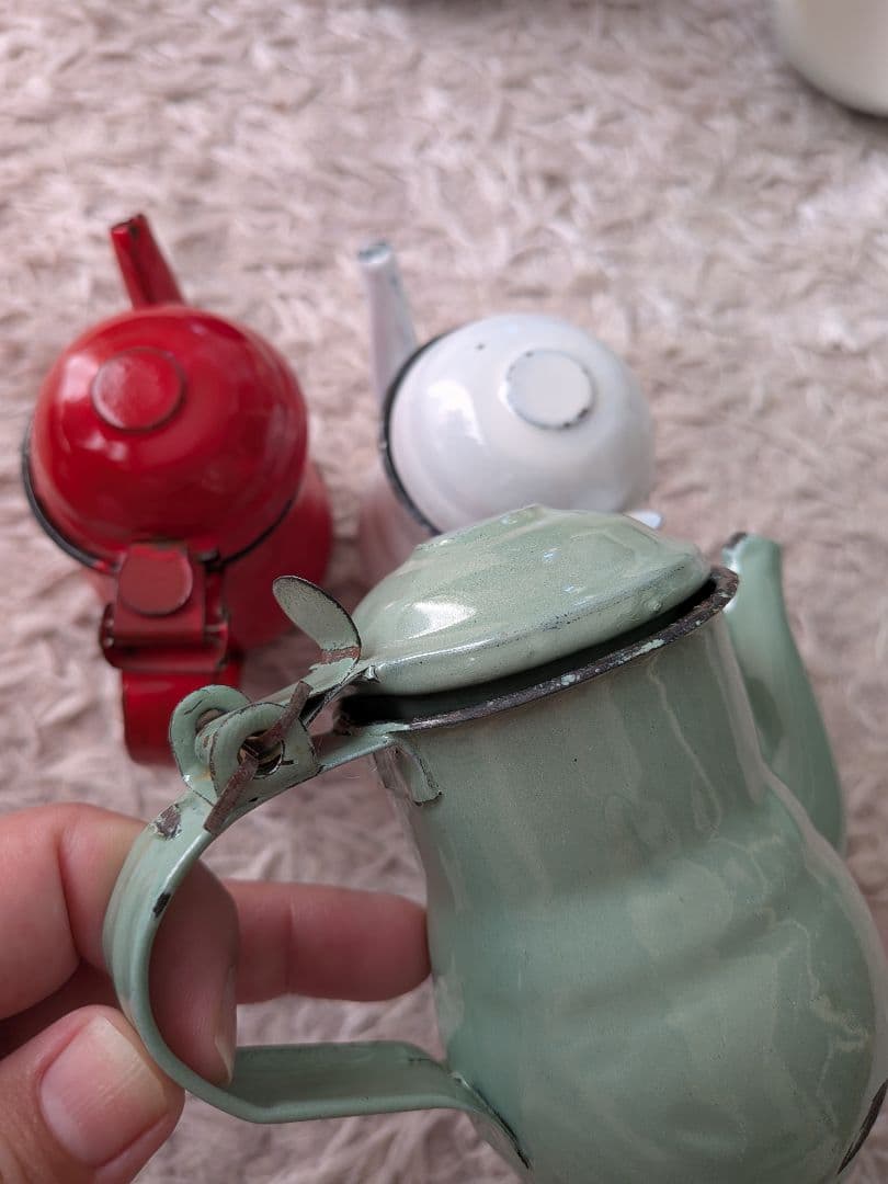 ヴィンテージ　ホーローポットセット